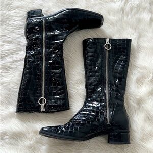 Aquatalia Patent Boots